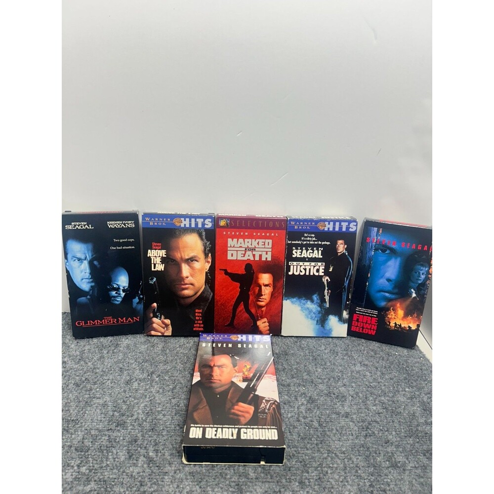 steven seagal vhs lot of 6 greatest hits